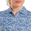 FootJoy Ladies Cap Sleeve Lisle Navy Floral Print