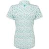 FootJoy Ladies Cap Sleeve Lisle Tile Blue Floral Print