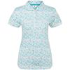 FootJoy Ladies Cap Sleeve Lisle Tile Blue Floral Print