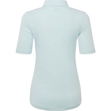 FootJoy Ladies Half Sleeve Ruched Lisle Glacial Blue