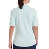 FootJoy Ladies Half Sleeve Ruched Lisle Glacial Blue