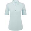 FootJoy Ladies Half Sleeve Ruched Lisle Glacial Blue