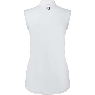FootJoy Ladies Sleeveless Lisle White