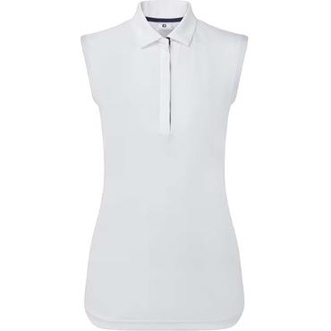 FootJoy Ladies Sleeveless Lisle White