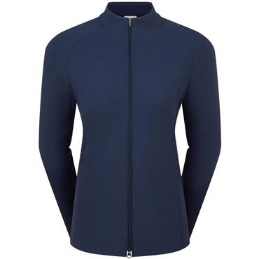 FootJoy Ladies Full-Zip Rib Midlayer Navy
