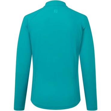 FootJoy Ladies Full-Zip Rib Midlayer Tile Blue 