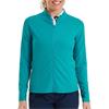 FootJoy Ladies Full-Zip Rib Midlayer Tile Blue 