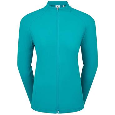 FootJoy Ladies Full-Zip Rib Midlayer Tile Blue 