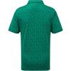 FootJoy Junior Painted Floral Lisle Polo Shirt Field Green