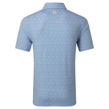 FootJoy Gents Order Geometric Lisle White - Riviera - Peach