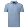 FootJoy Gents Order Geometric Lisle White - Riviera - Peach
