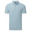 FootJoy Gents Ginko Geo Pique Polo Shirt White - Mint