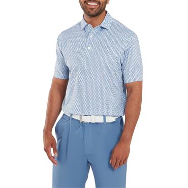 FootJoy Gents Vegas Marker Lisle White - Riviera - Peach