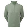 FootJoy Gents drirelease® ¼ Zip Lined Sweater Heather Lichen (Olive)