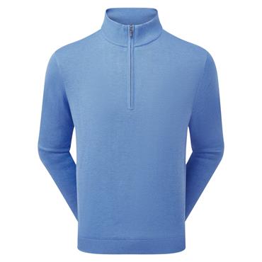 FootJoy Gents drirelease® ¼ Zip Lined Sweater Heather Blue