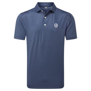 FootJoy Gents 154th Open Championship Crown Lisle Polo Shirt Navy