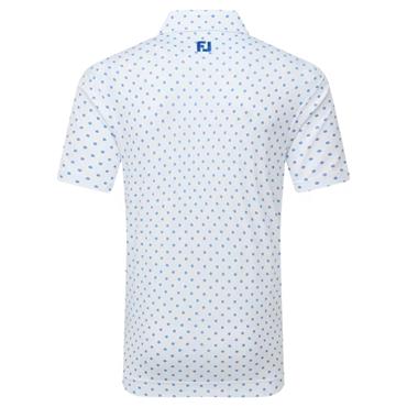 FootJoy Gents 154th Open Championship Ditsy Floral Lisle Polo Shirt White