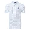 FootJoy Gents 154th Open Championship Ditsy Floral Lisle Polo Shirt White