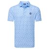 FootJoy Gents 154th Open Championship Lisle Polo Shirt Light Blue