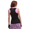 EPNY Ladies Sleeveless Split Mock Polo Black Multi