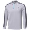 Mizuno Gents Showdown Long Sleeve Polo Shirt Quicksilver