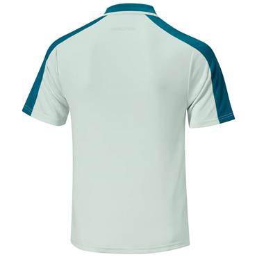 Mizuno Gents Showdoen Knitted Polo Shirt Pale Blue