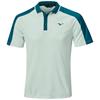 Mizuno Gents Showdoen Knitted Polo Shirt Pale Blue