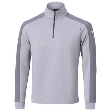 Mizuno Gents Elevated Warm ¼ Zip Quicksilver