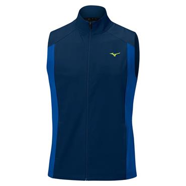 Mizuno Gents Motion Waterrepellent Light Vest Estate Blue