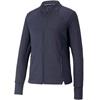 Puma Ladies Heather Full-Zip Cloudspun Jacket Navy Blazer Heather