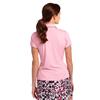 EPNY Ladies Cap Sleeve Tipped Collar Polo Shirt Rosay Multi