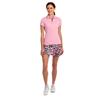 EPNY Ladies Cap Sleeve Tipped Collar Polo Shirt Rosay Multi