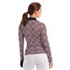 EPNY Ladies Long Sleeve Stars Houndstooth Sunshirt White Multi
