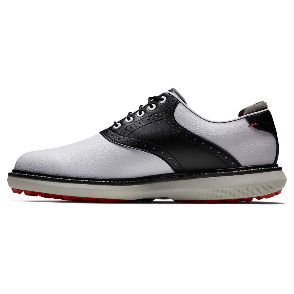 FootJoy Gents FJ Traditions Spikeless Shoes White Black Grey