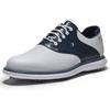 FootJoy Gents FJ Traditions Shoes White - Navy - Blue