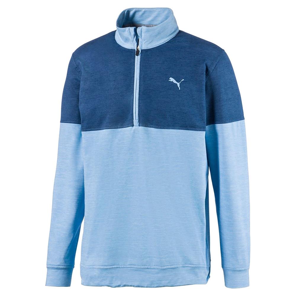 Puma Gents Warm Up 1/4 Zip Blue Bell