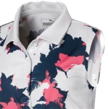 Puma Junior - Girls Floral Sleeveless Polo Dark Denim