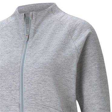 Puma Ladies Cloudspun Full Zip Top Light Grey