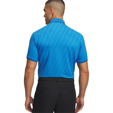 Under Armour Gents Drive Sport Jacquard Polo Shirt Atlantis Blue (402)