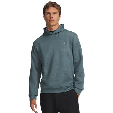 Under Armour Gents Drive Midlayer Jacquard Hoodie Jasper Blue (587)