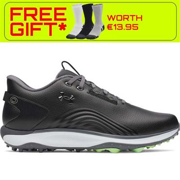 Under Armour Gents Drive Fade 2 Spikeless Shoes Black - Metallic Gunmetal (001)