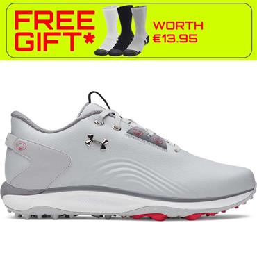 Under Armour Gents Drive Fade 2 Spikeless Shoes Mod Grey - Steel - Metallic Silver (011)