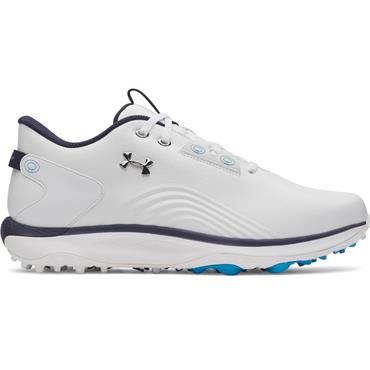 Under Armour Gents Drive Fade 2 Spikeless Shoes White - Titan Grey - Metallic Silver (100)