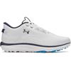 Under Armour Gents Drive Fade 2 Spikeless Shoes White - Titan Grey - Metallic Silver (100)