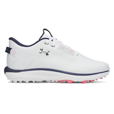 Under Armour Ladies Drive Fade 2 Spikeless Shoes White - Metallic Silver (100)