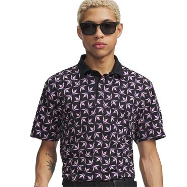 Under Armour Gents Drive Printed Polo Shirt Black (001)