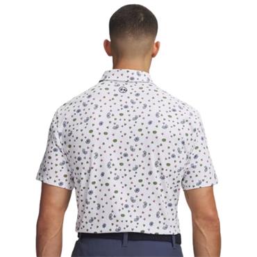 Under Armour Gents Drive Printed Polo White (103)