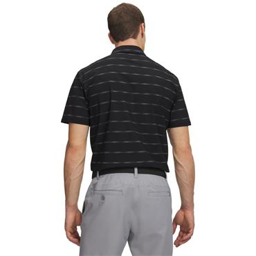 Under Armour Gents Drive Chill Printed Polo Shirt Black - Castlerock - Halo Grey (Black001)