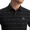 Under Armour Gents Drive Chill Printed Polo Shirt Black - Castlerock - Halo Grey (Black001)