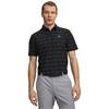 Under Armour Gents Drive Chill Printed Polo Shirt Black - Castlerock - Halo Grey (Black001)